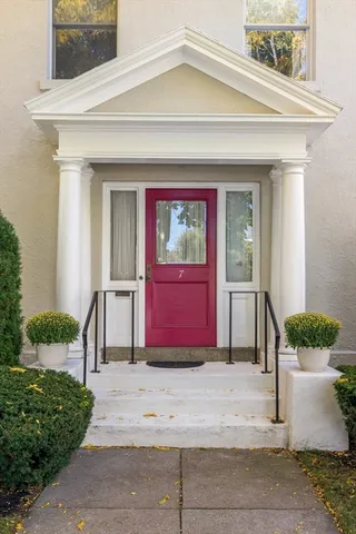a front view of a house