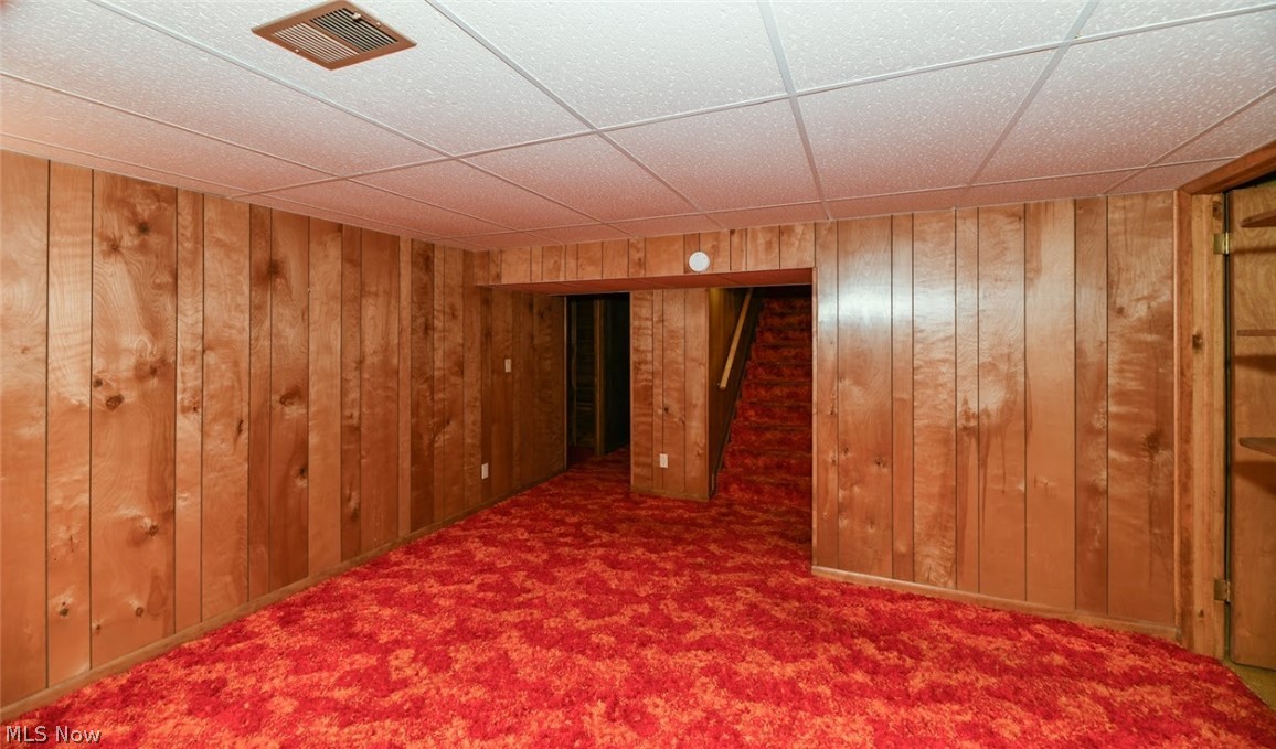 2511 Burnham Road Akron, OH 44333 - Photo 20 of 33 Much of the lower level has been finished off - this is a view from the stairs into the recreation room
