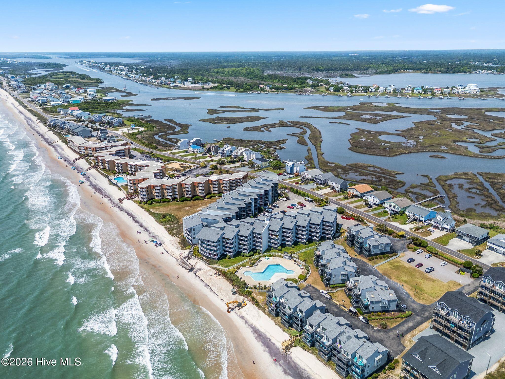 1896 New River Inlet Road, Unit 1119 North Topsail Beach, NC 28460 - Photo 30 of 39 Drone Aerial