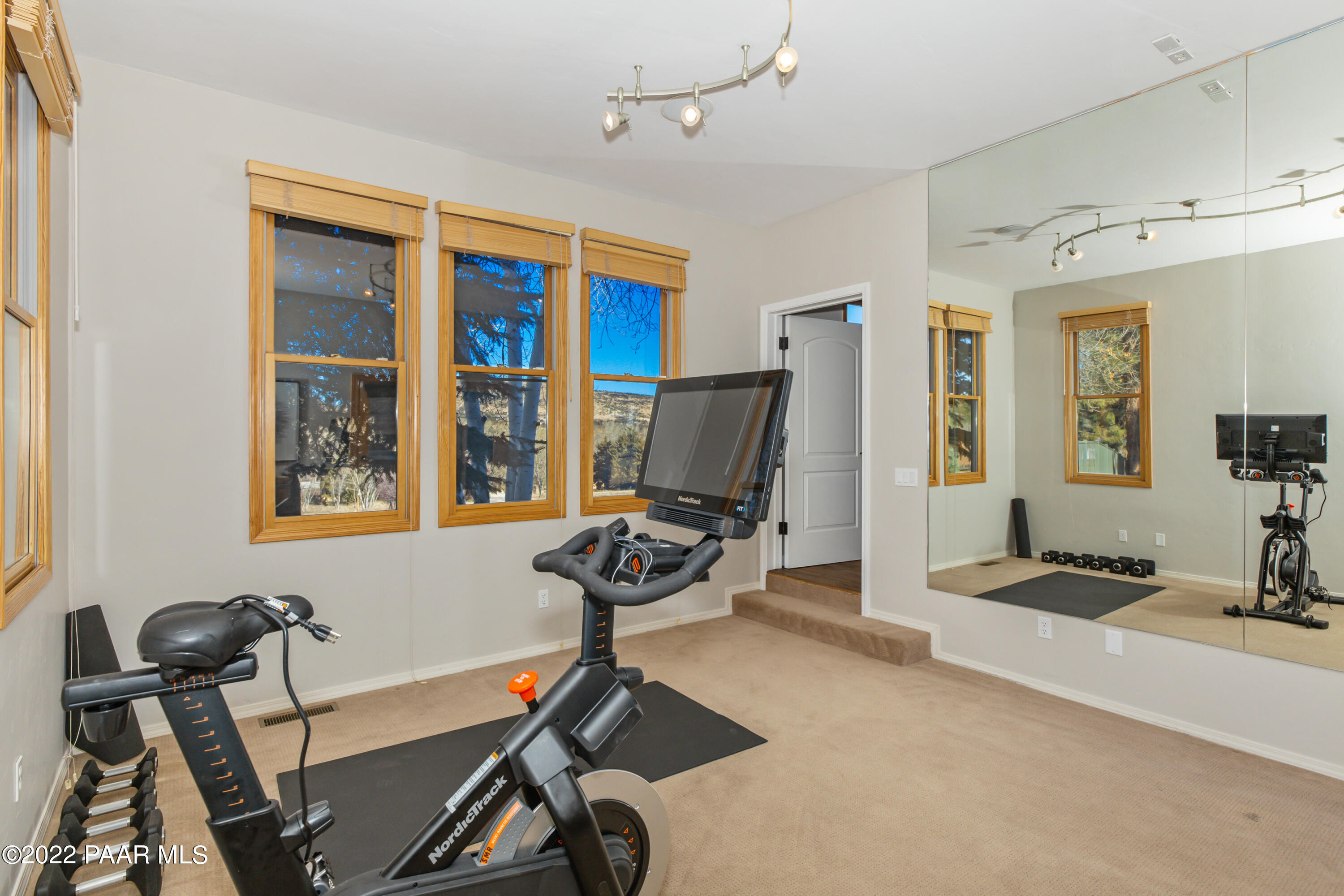 3000 Shadow Valley Ranch Road Prescott, AZ 86305 - Photo 24 of 54 a view of a workspace with furniture and a window