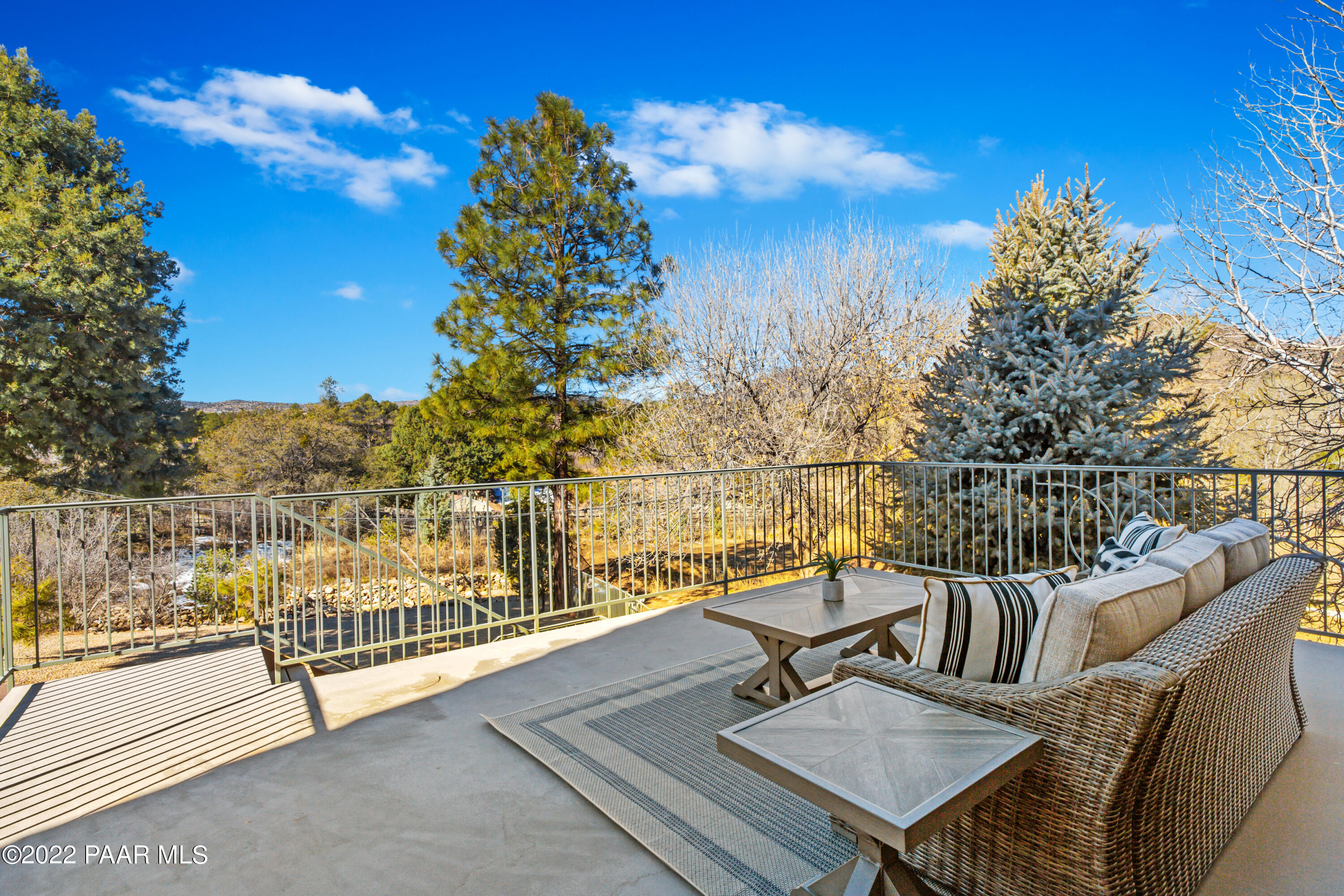 3000 Shadow Valley Ranch Road Prescott, AZ 86305 - Photo 32 of 54 a view of a balcony with furniture