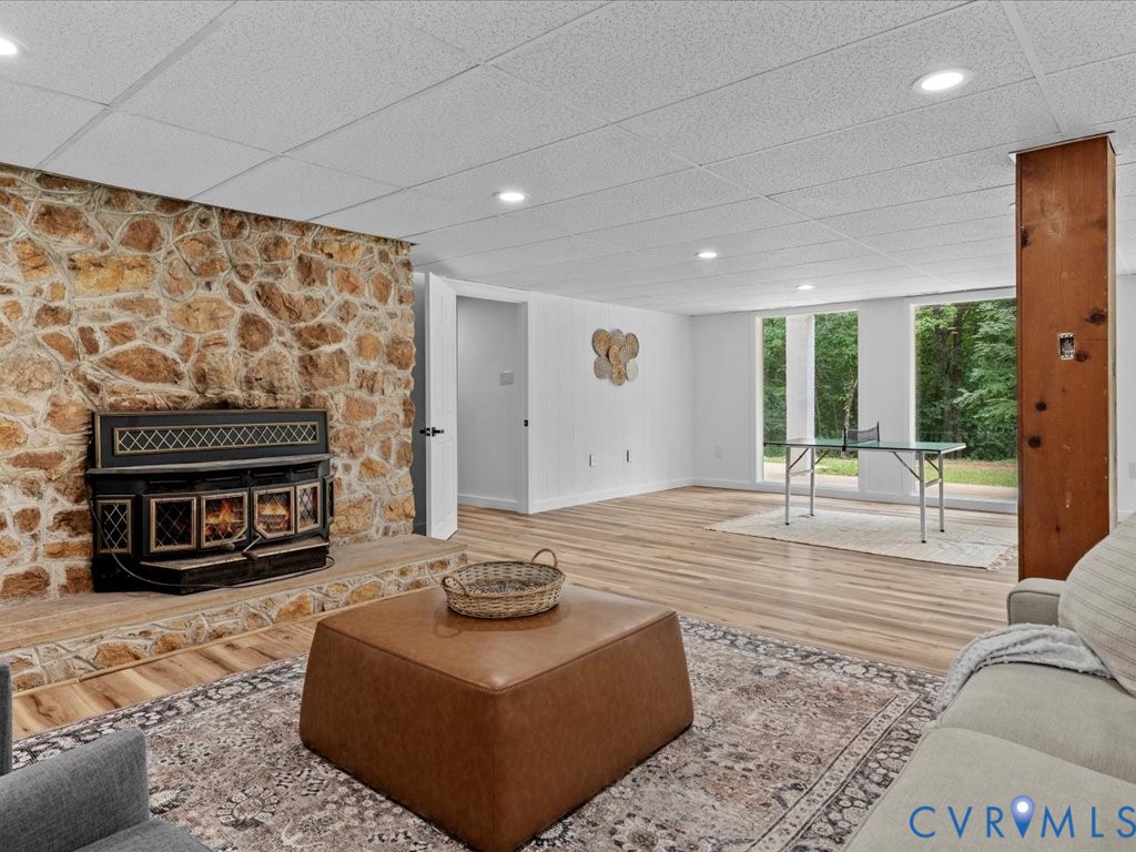 2291 Pony Farm Road Maidens, VA 23102 - Photo 31 of 43 a living room with furniture and a fireplace