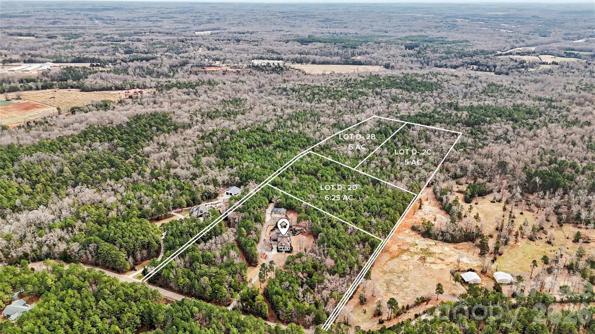 0 Three Crow Road, Unit D2B Lancaster, SC 29720 - Photo 13 of 13 an aerial view of residential houses with outdoor space