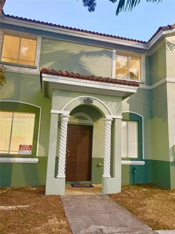 a front view of a house