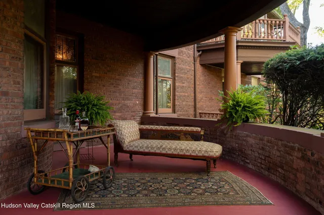 a bathroom with a shower curtain