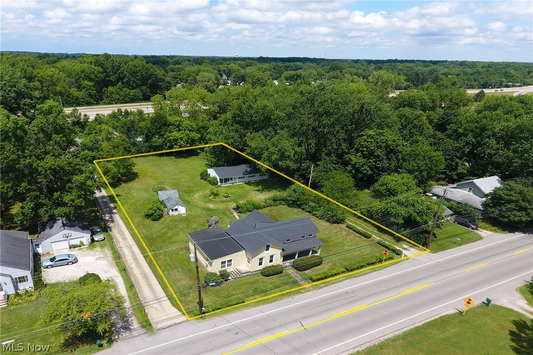 38932 Butternut Ridge Road Elyria, OH 44035 - Photo 31 of 33 Ariel view of acre size lot with boundaries.
