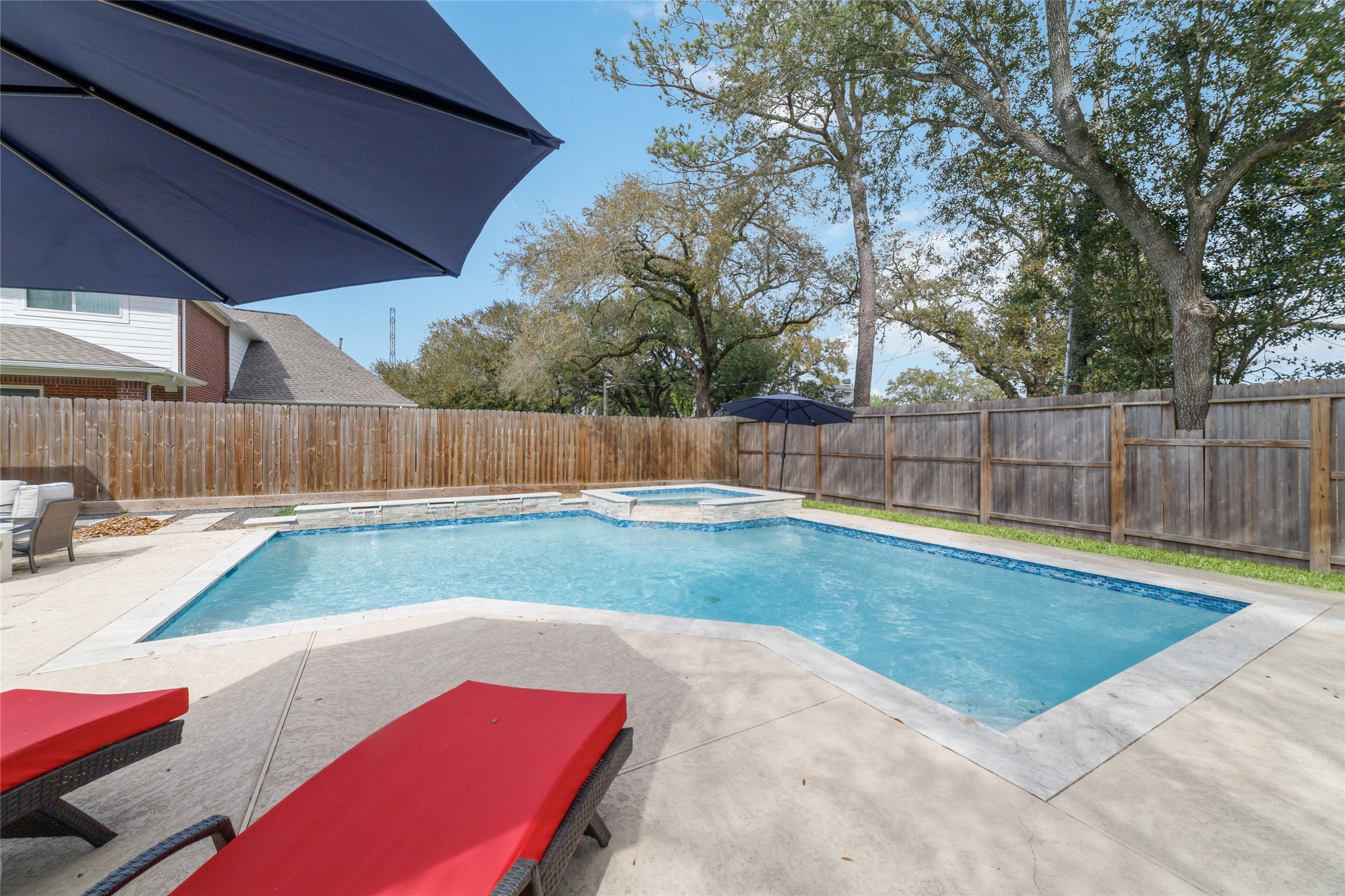 10607 Chimney Rock Road Houston, TX 77096 - Photo 4 of 35 You don’t come out here for five minutes… you come out and lose track of time. Heated pool and spa, real space to spread out, and privacy that actually feels private, not neighbor-on-top-of-you. Somewhere between your second drink and “we should probably go inside,” you realize this isn’t your typical rental… it’s the part of your life everyone else wishes they had.