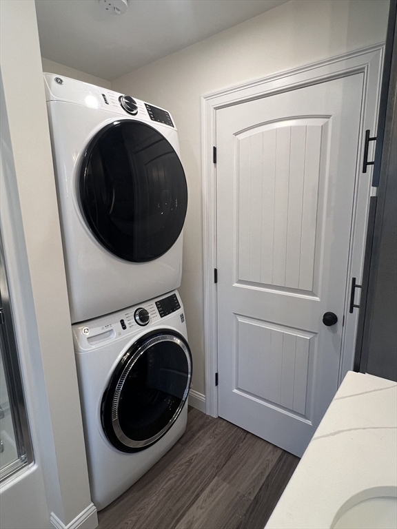 3 Lanigan Path Middleboro, MA 02346 - Photo 15 of 20 a view of a hallway with washer and dryer