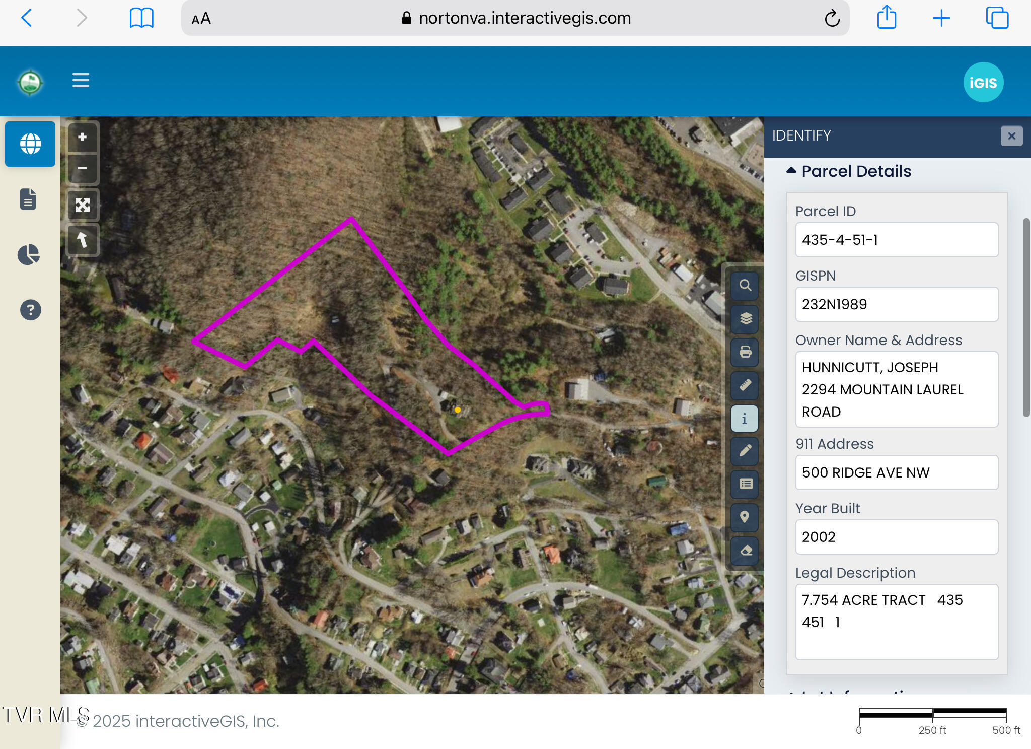 500 Ridge Avenue Northwest Norton, VA 24273 - Photo 51 of 61 GIS MAP