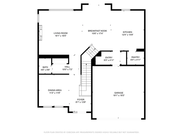 a picture of a bench in front of a mirror