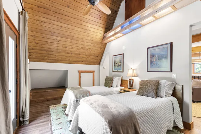 a view of a tree with a yard