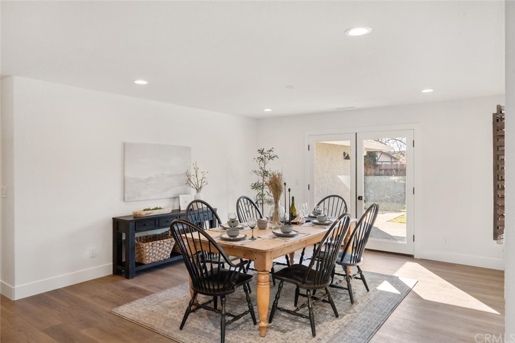 1985 Durango Way Chico, CA 95926 - Photo 35 of 65 a view of a dining room with furniture and wooden floor