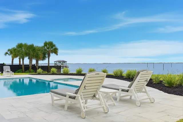 a view of ocean and sunset