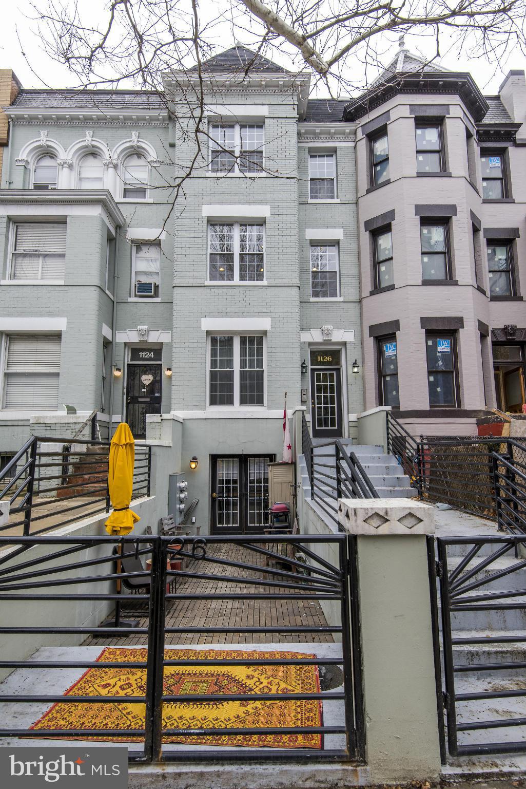 a view of building with street