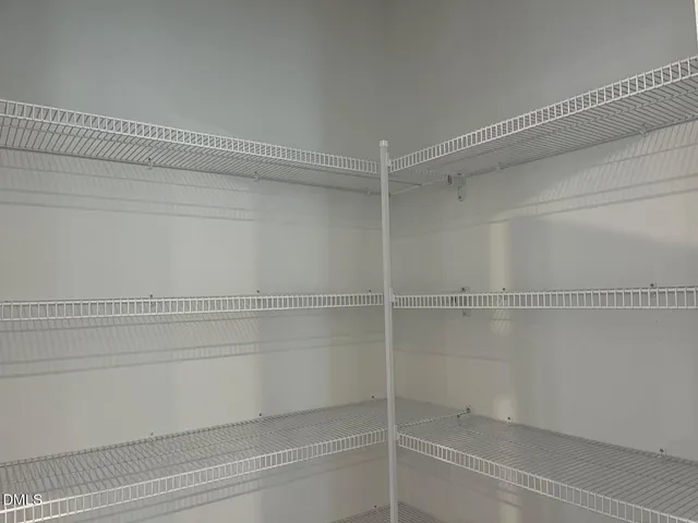 a close up view of a closet