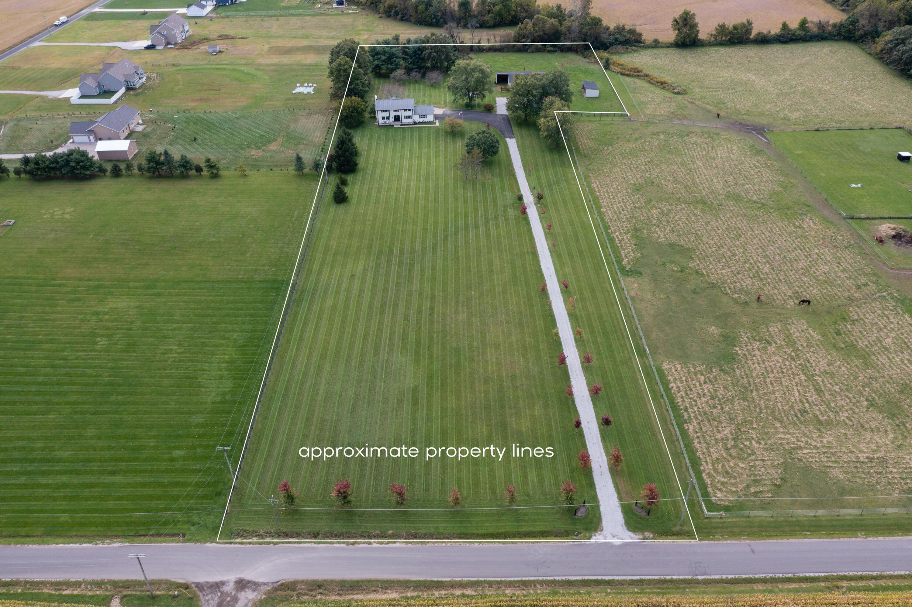 10643 Reussner Road Southwest Pataskala, OH 43062 - Photo 55 of 56 Aerial View of Property Lines