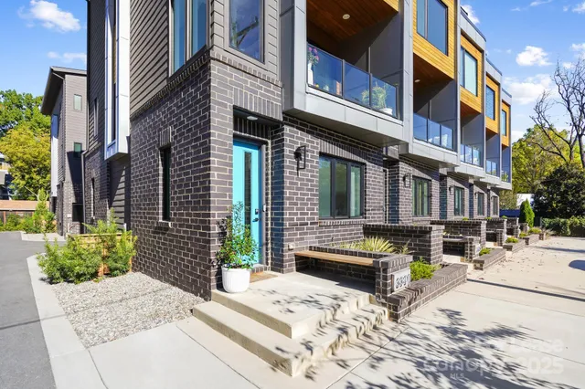 a view of a building with many windows