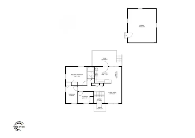 a white building with a white fence