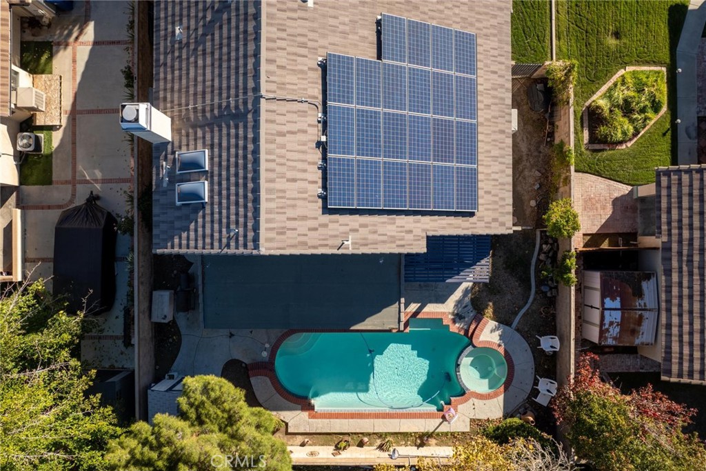 2323 Golden Lancaster, CA 93536 - Photo 29 of 34 a backyard of a house with lots of green space and fountain