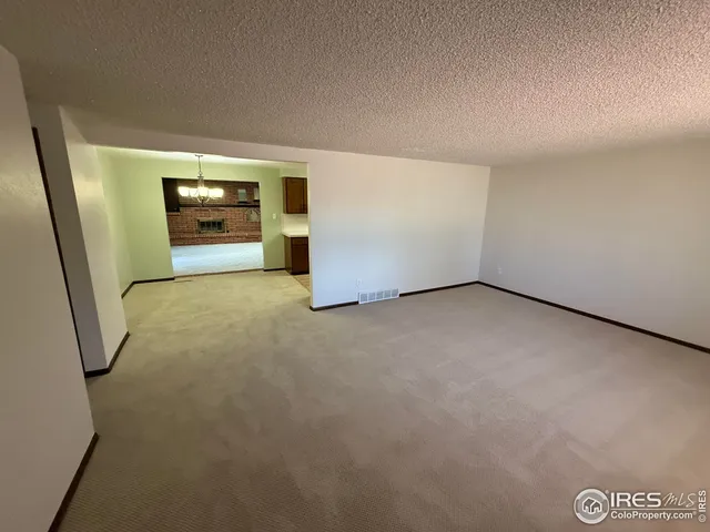 a view of an empty room