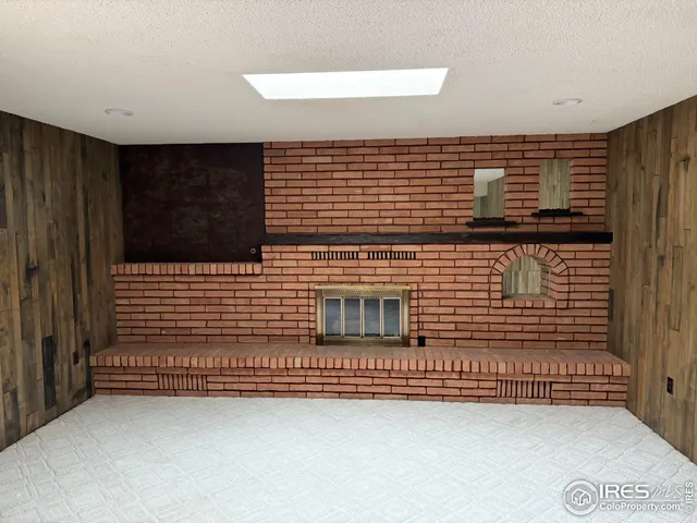 a view of a brick wall