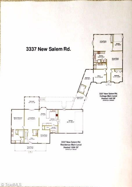 3337 New Salem Road Climax, NC 27233 - Photo 30 of 30 Main Level Floor Plan