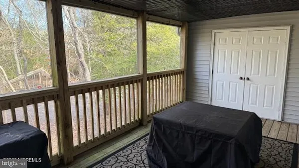 a view of a balcony