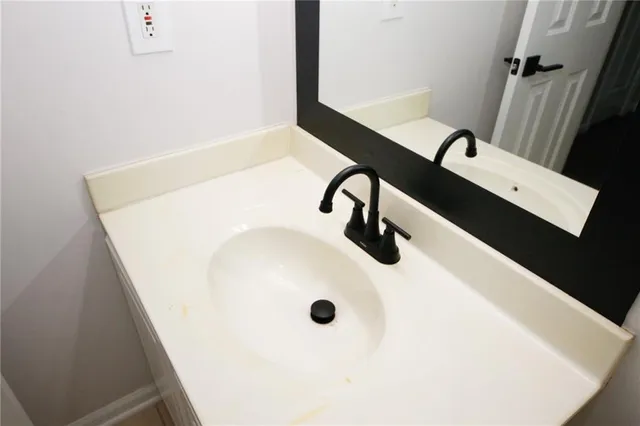 a close up of a sink