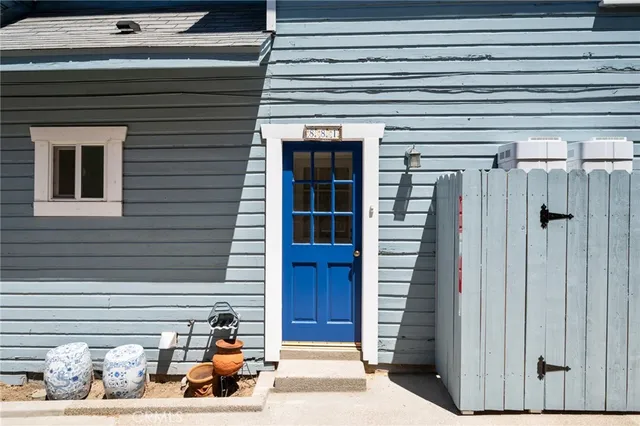 a front view of a house with entryway