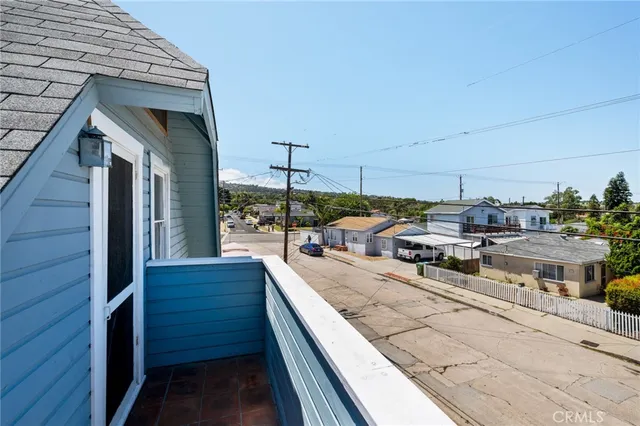 a view of roof deck with patio