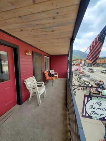 a room with furniture