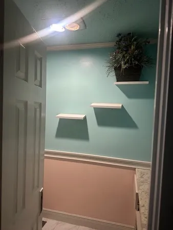 a view of a bathroom