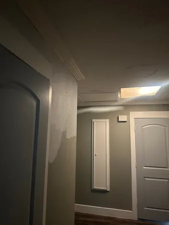 a view of bench in room