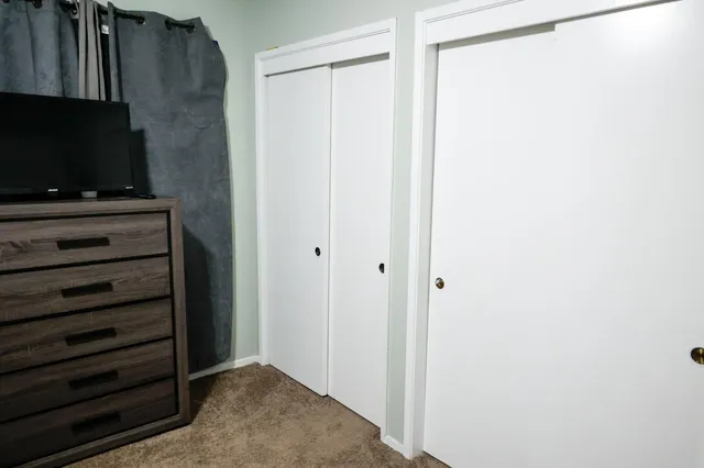 a view of a closet area