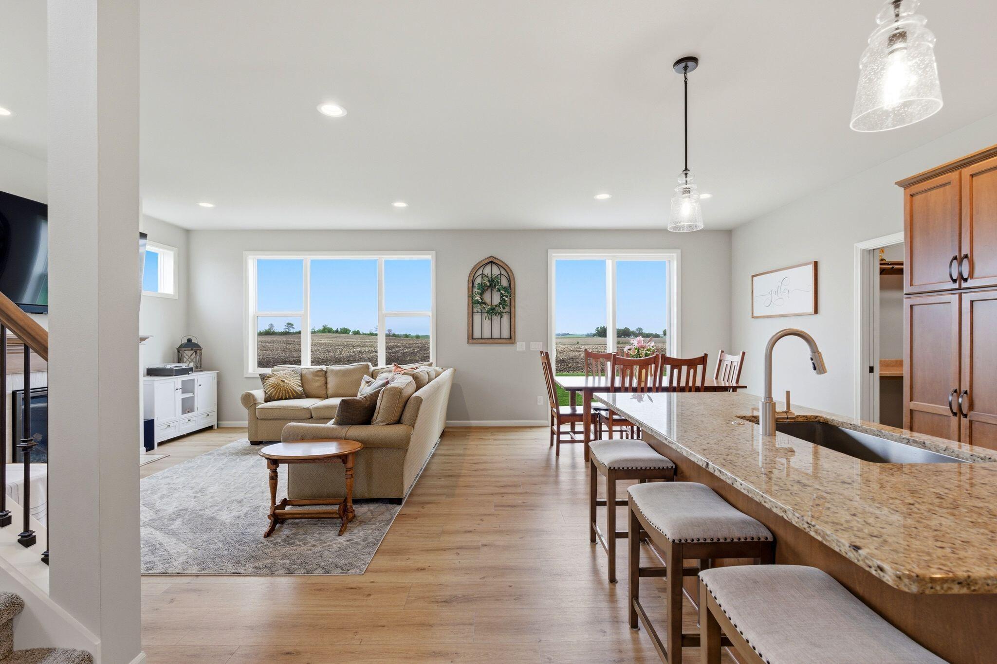 809 South Musket Ridge Drive Sun Prairie, WI 53590 - Photo 5 of 37 Kitchen, Dining & Great Room