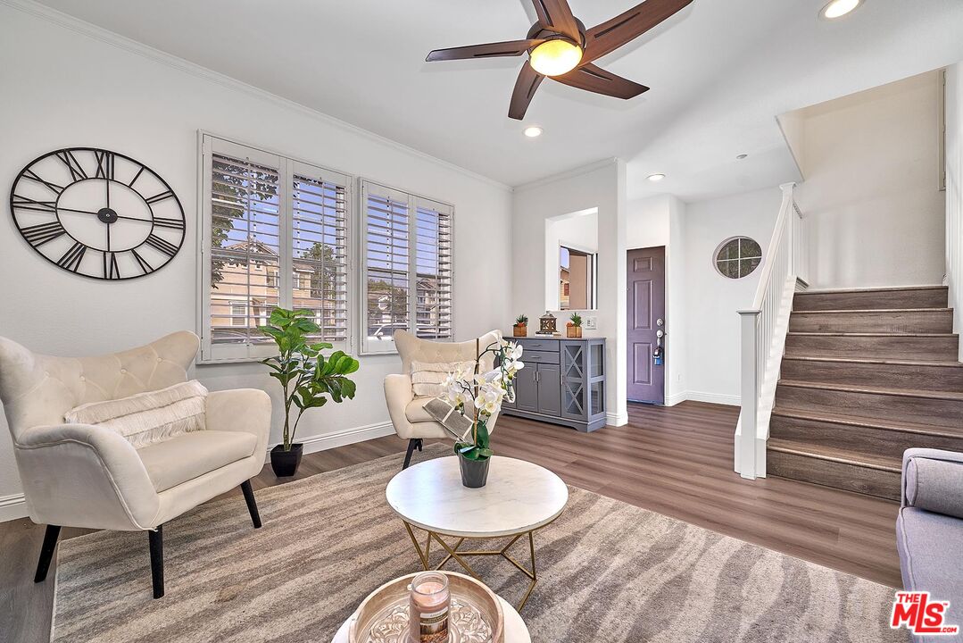 38 Windward Way Buena Park, CA 90621 - Photo 10 of 71 a living room with furniture and a wooden floor
