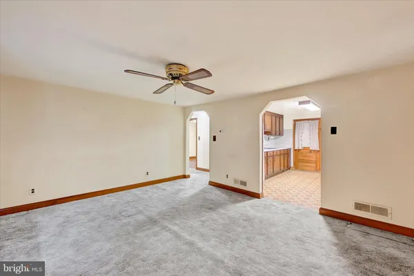 a view of an empty room