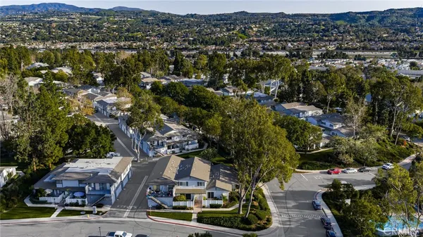 an aerial view of a city with lots of residential buildings