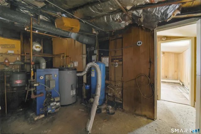 a view of storage and utility room
