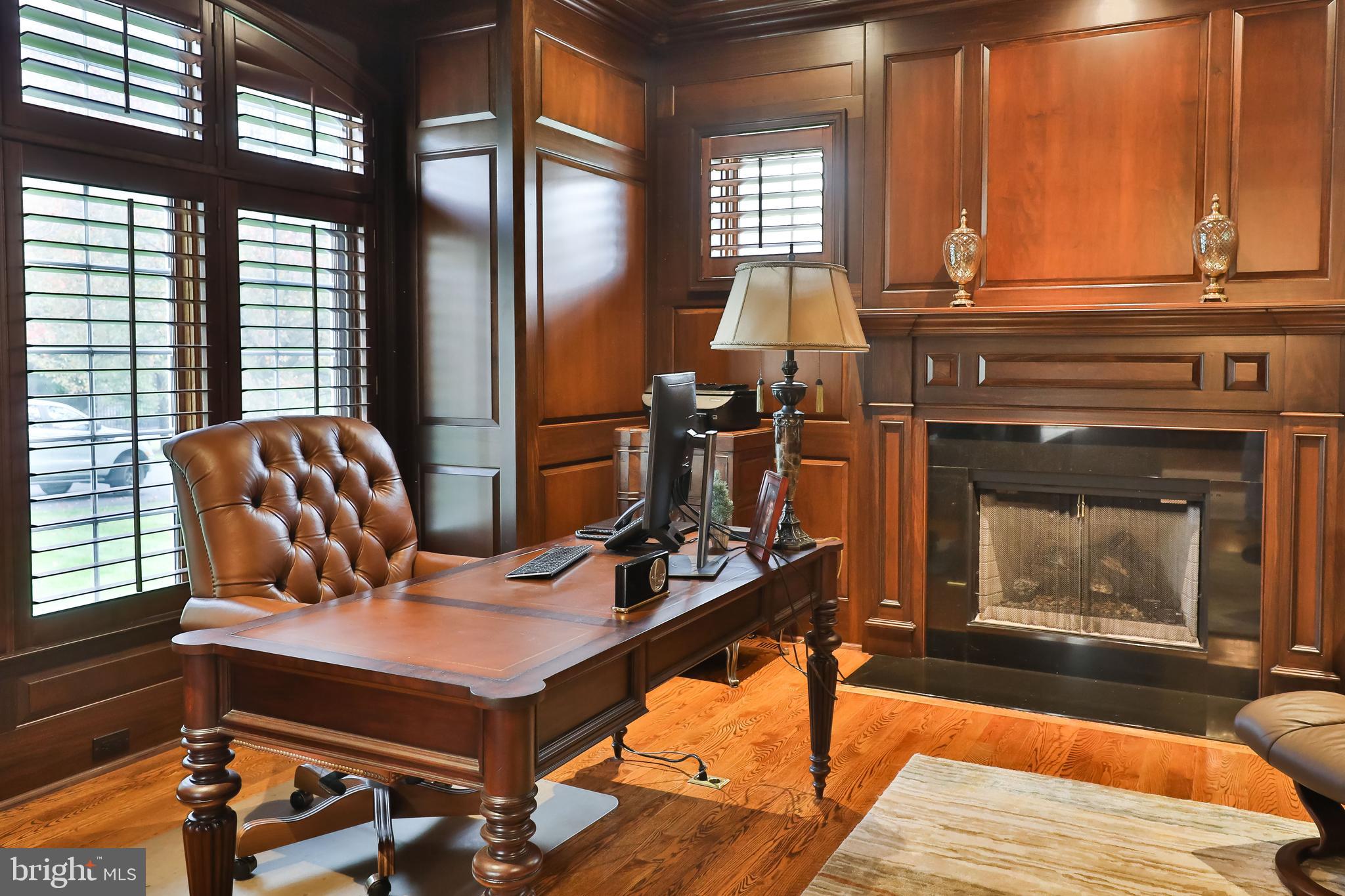 1011 Walton Road Blue Bell, PA 19422 - Photo 7 of 67 Handsome paneled office, fireplace to left