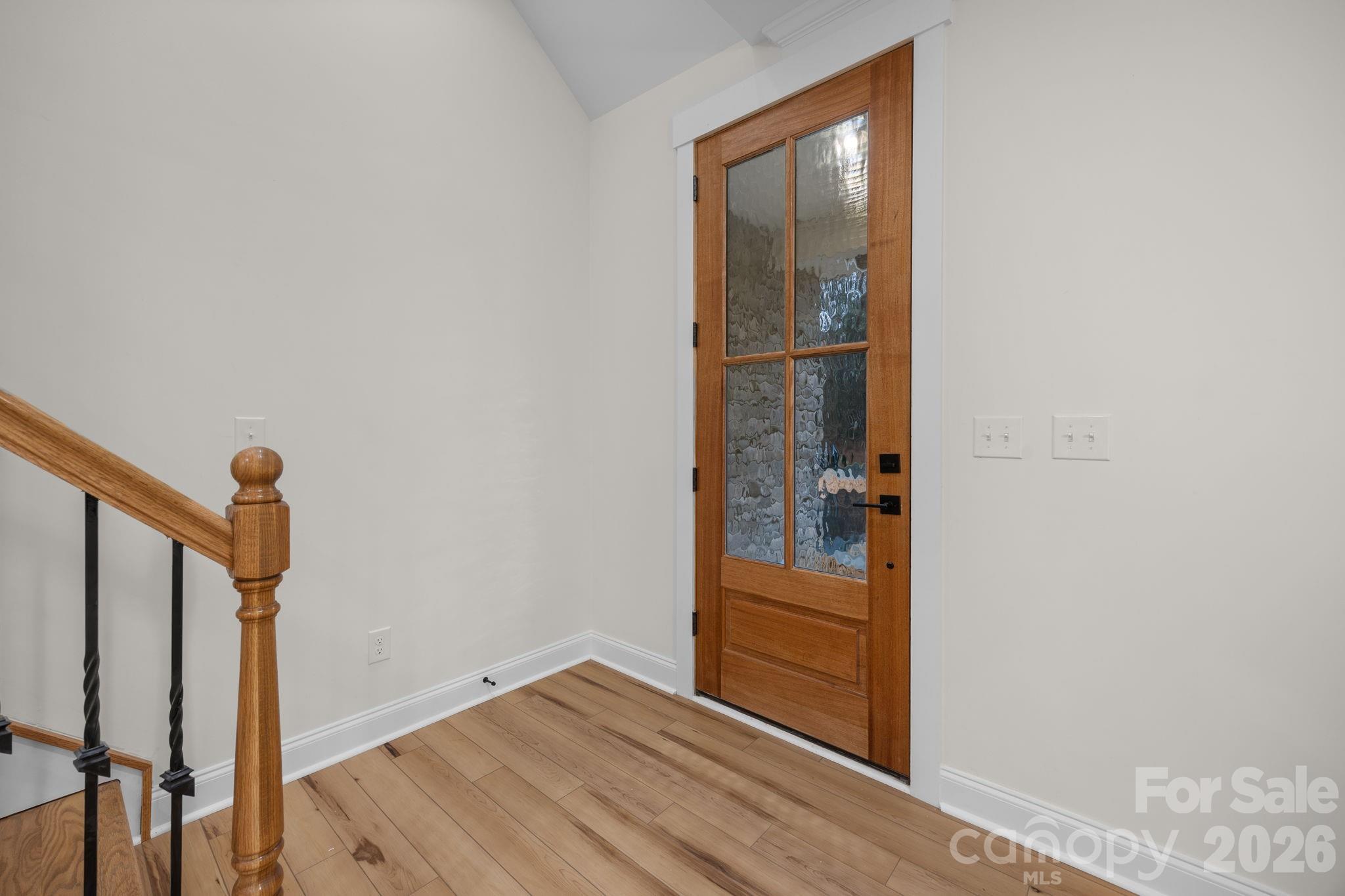 635 Fiber Acres A Street Cleveland, NC 27013 - Photo 10 of 42 a view of a hallway with wooden floor and entryway