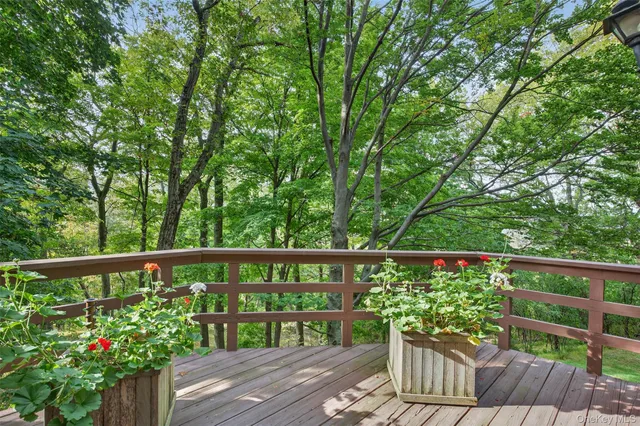a living room with lots of furniture and a book shelf