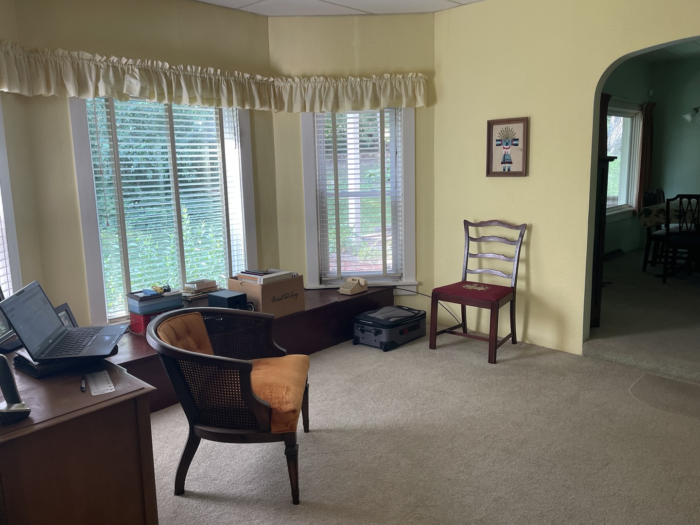 308 High Street Putnam, IL 61560 - Photo 17 of 21 a living room with furniture and a potted plant