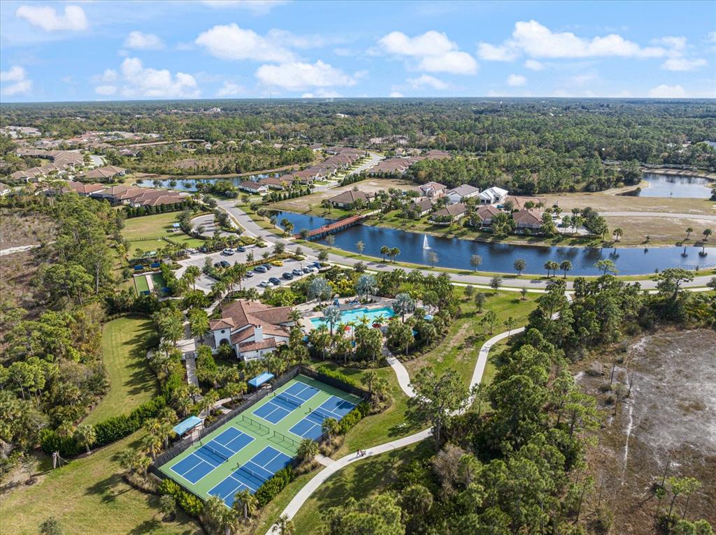208 Brienza Loop Nokomis, FL 34275 - Photo 44 of 45 an aerial view of residential houses with outdoor space and river