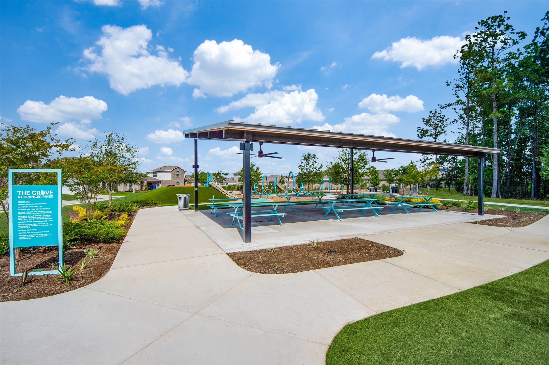 15627 Tranquil Pines Street Conroe, TX 77302 - Photo 25 of 27 a view of a garden with an outdoor seating