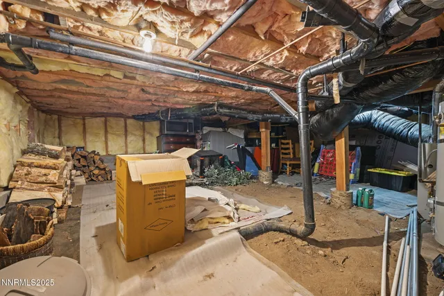 a view of a storage room