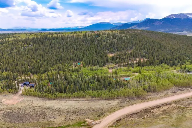 a view of an outdoor space and mountain view