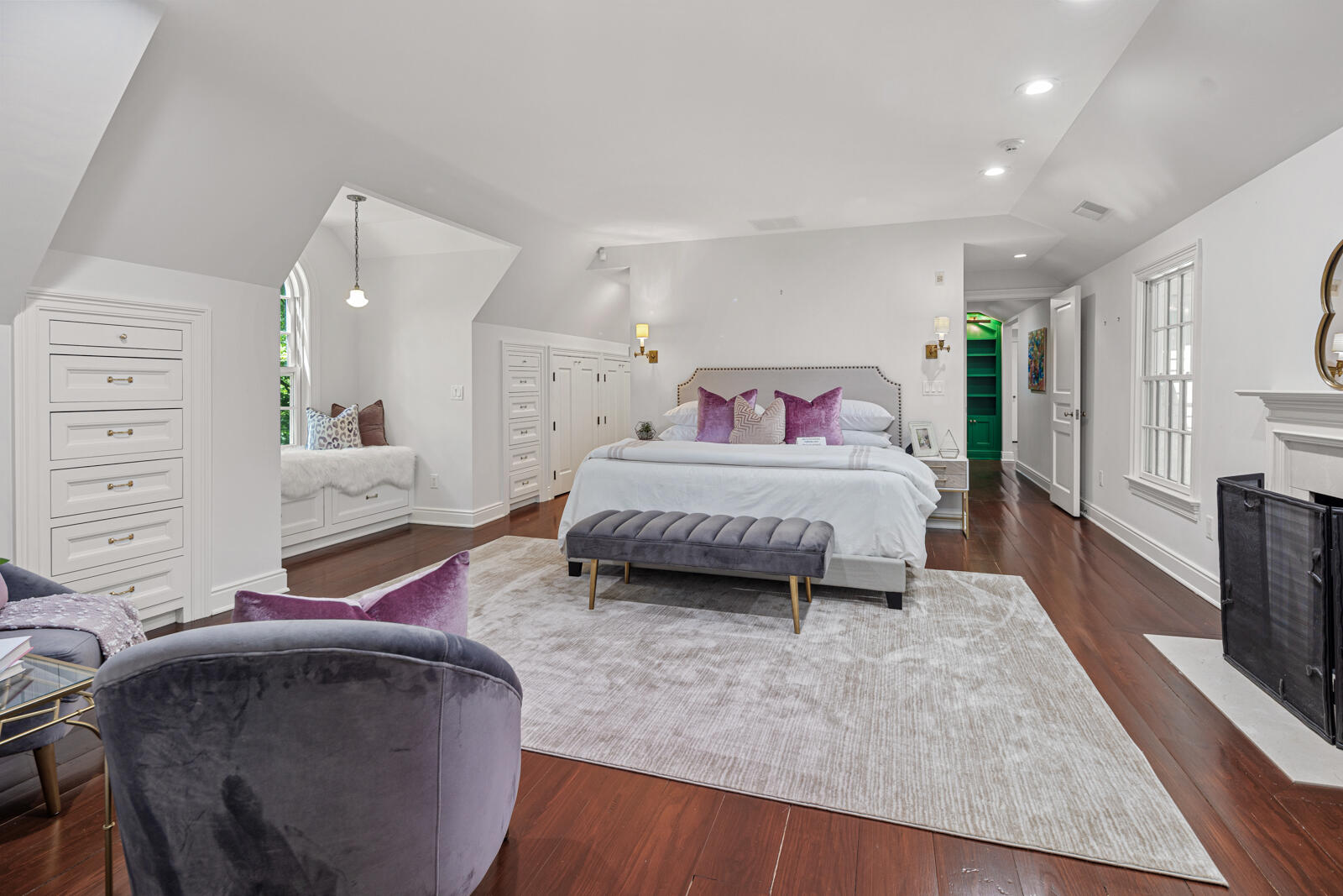 1446 Ponus Ridge Road New Canaan, CT 06840 - Photo 11 of 25 a living room with furniture and a flat screen tv