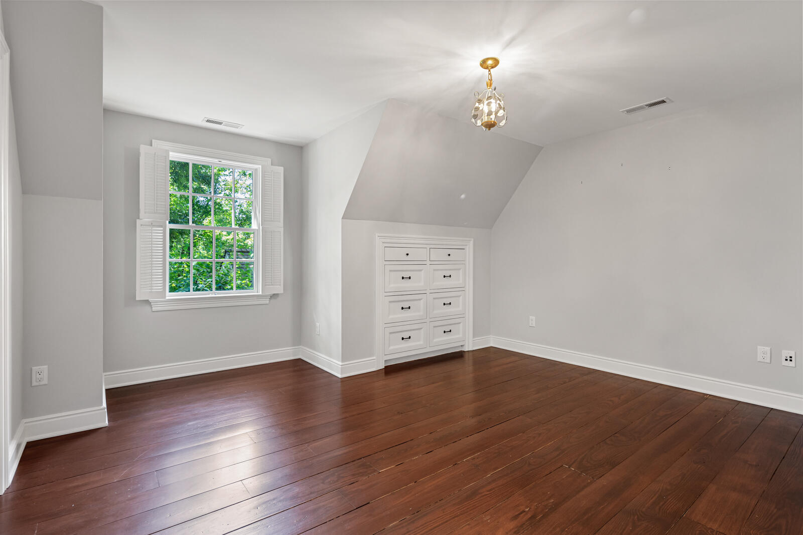 1446 Ponus Ridge Road New Canaan, CT 06840 - Photo 18 of 25 wooden floor in an empty room with a window