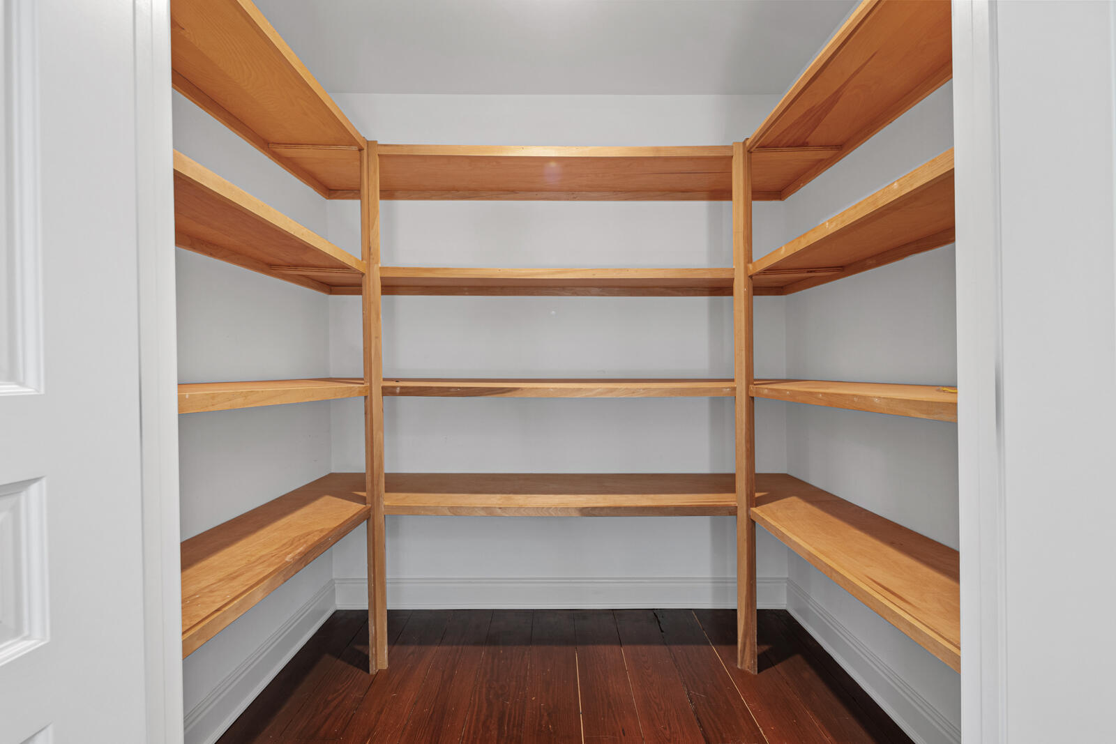 1446 Ponus Ridge Road New Canaan, CT 06840 - Photo 20 of 25 a view of walk in closet with empty racks